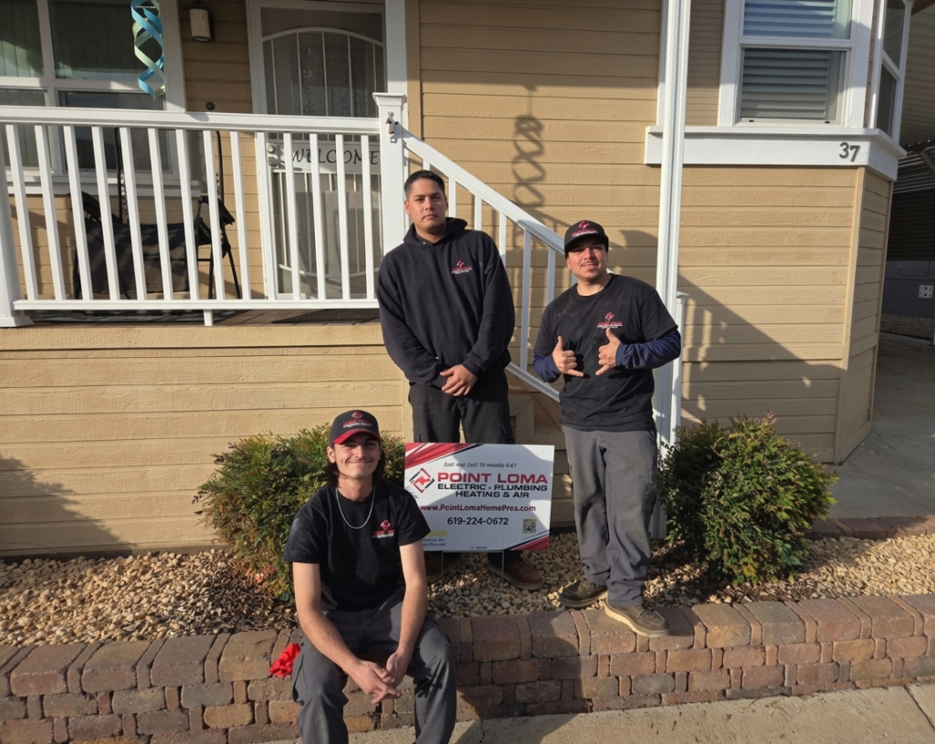 Three Point Loma Home Pros technicians in uniform