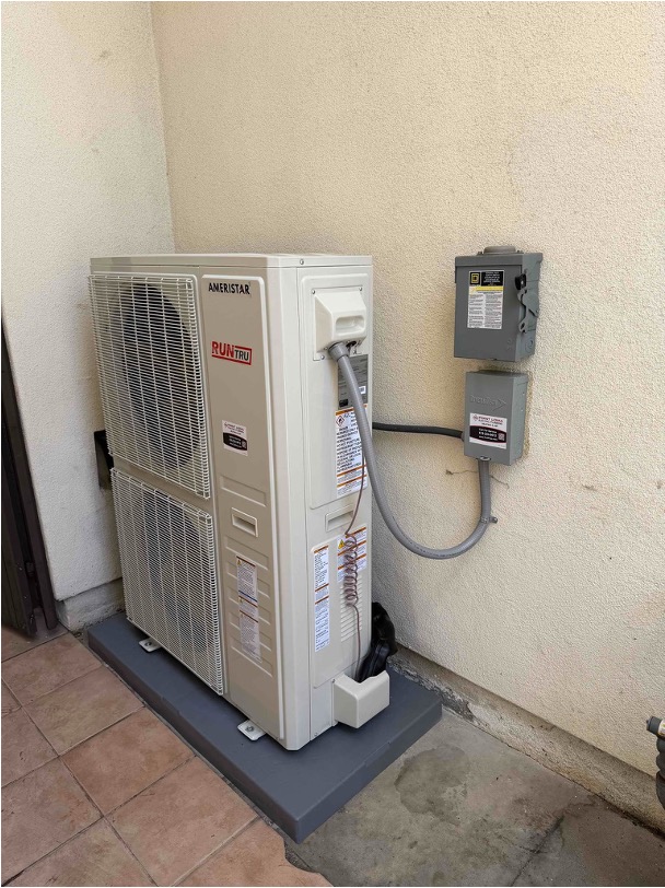Finished HVAC installation job